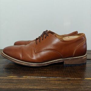 Joseph‎ Abboud Men's Dress Shoes Brown Almond Tip Upper Leather Size 13D